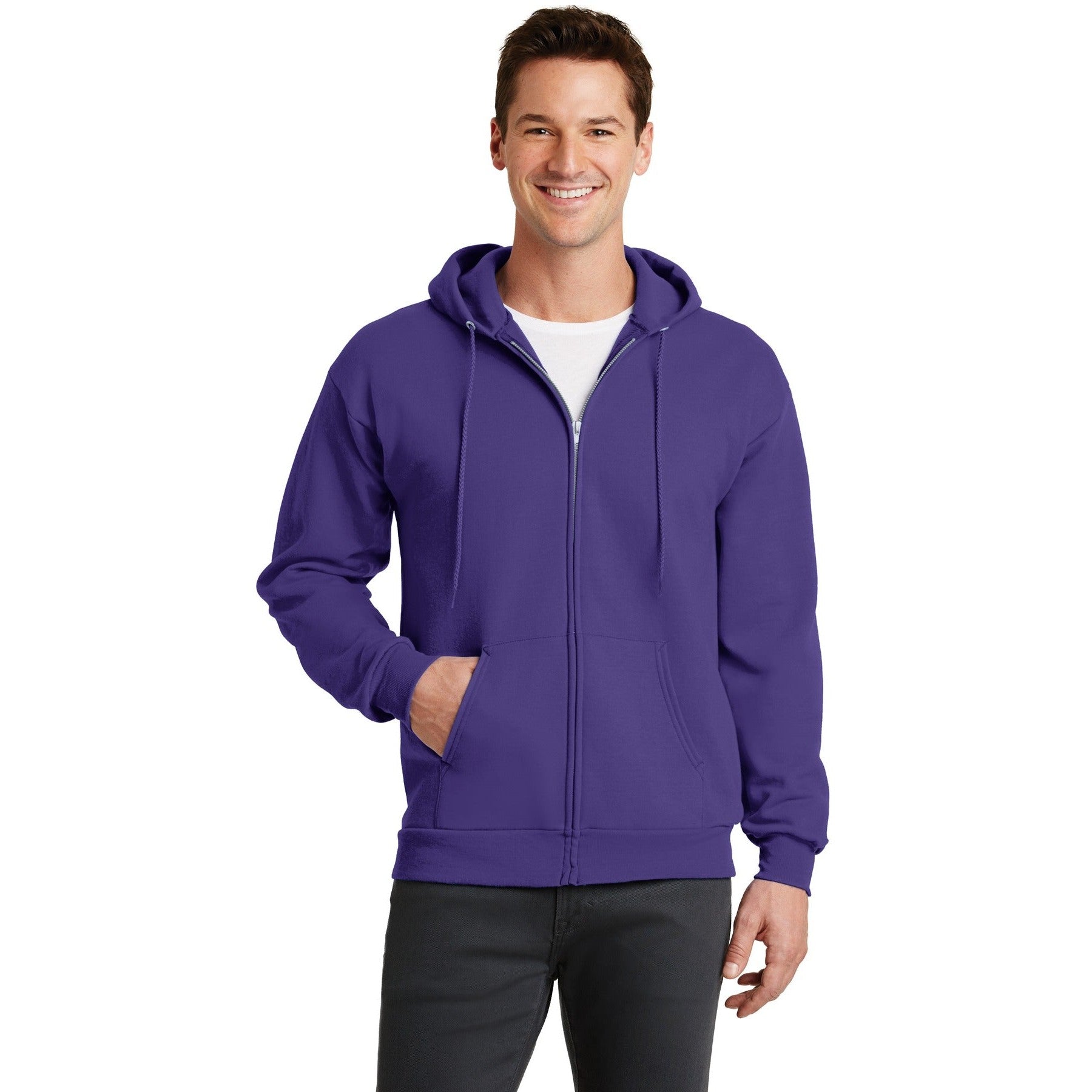 Port & Company-Port & Company® - Core Fleece Full-Zip Hooded Sweatshirt. PC78ZH-MedTech-22